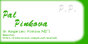 pal pinkova business card